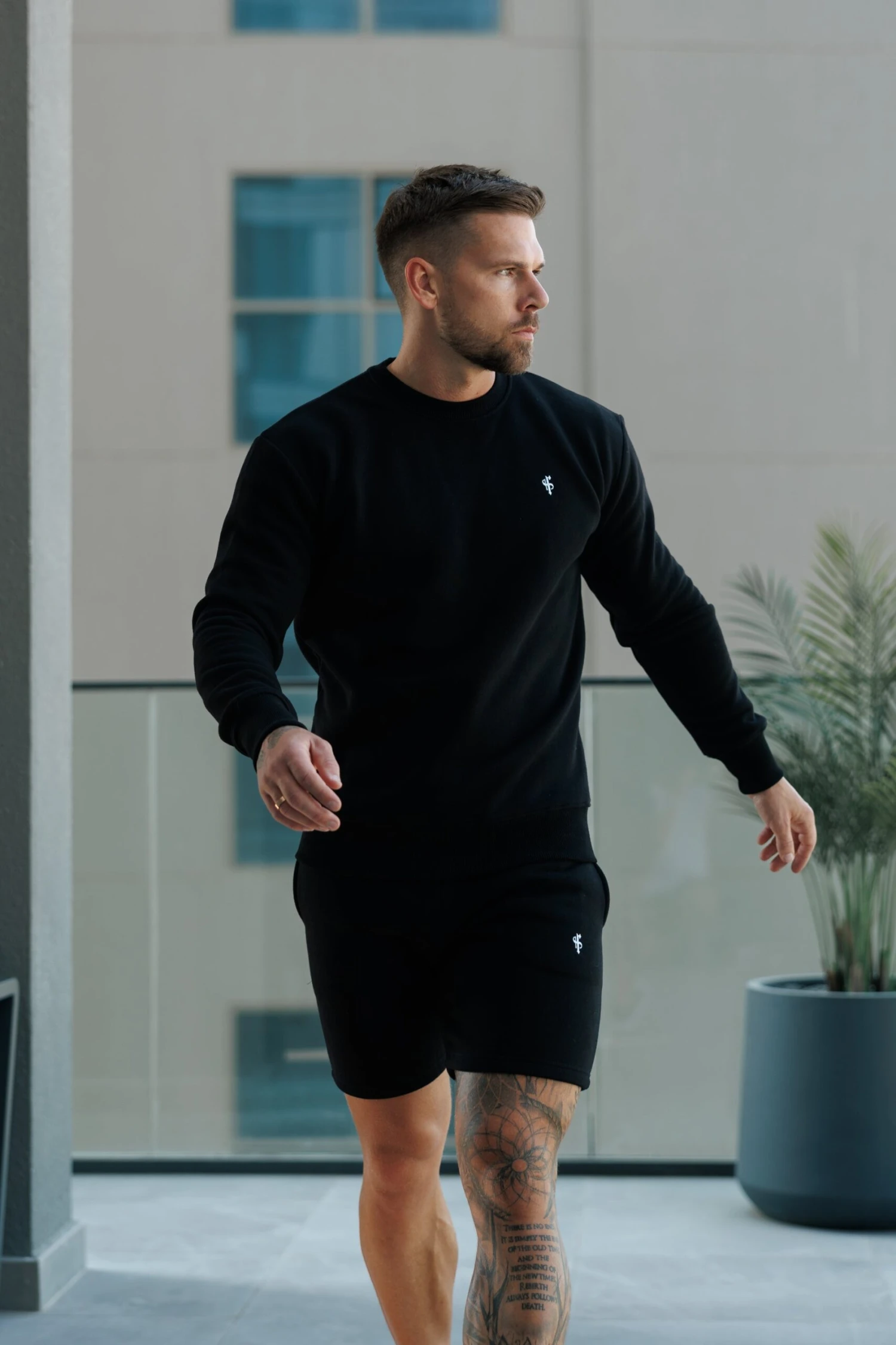 FS Plain Black Shorts With FS Branding - FSH1201 - Image 8