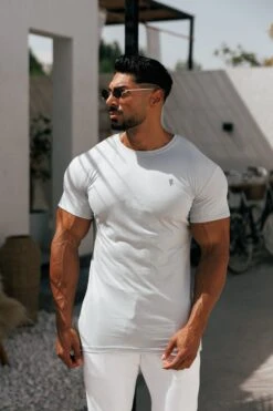 Father Sons Light Grey / Silver Bamboo Crew T Shirt - FSH1211