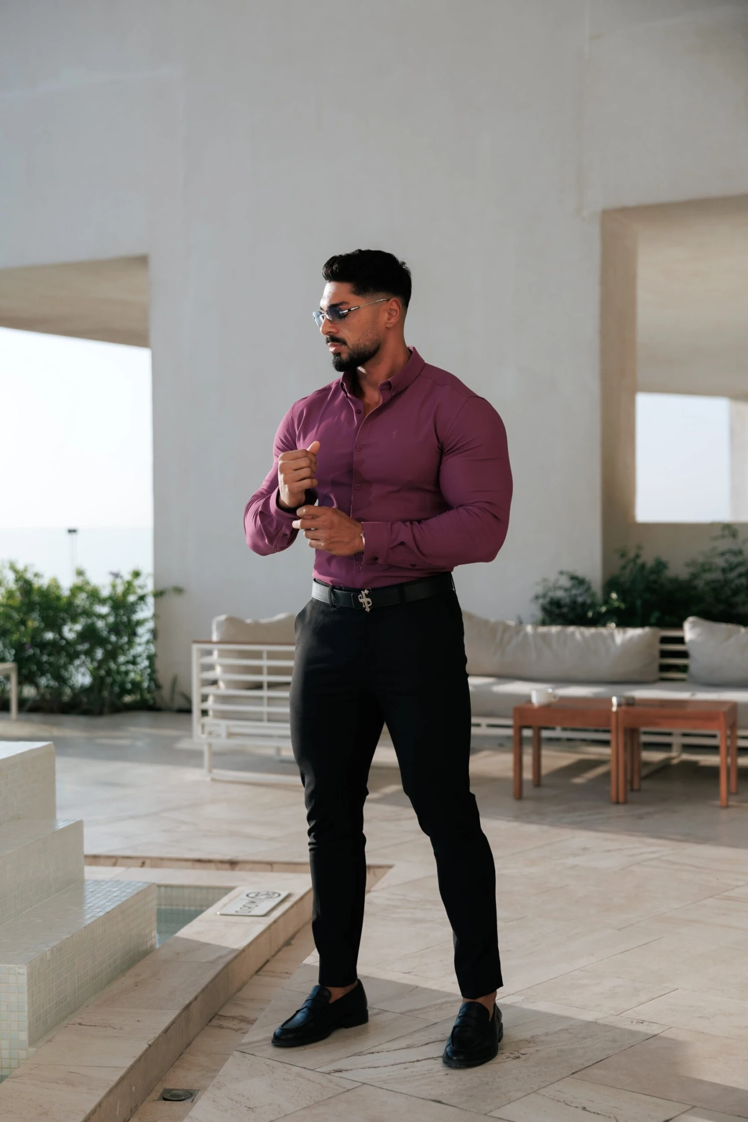 FS Super Slim LS Grape Juice Scuba With Button Down Collar - FS1118 - Image 3