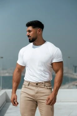 Father Sons White Bamboo Crew T Shirt - FSH576 (PRE ORDER 14TH JULY)