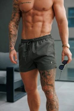 Father Sons Khaki / Silver Swim Shorts - FSH1329