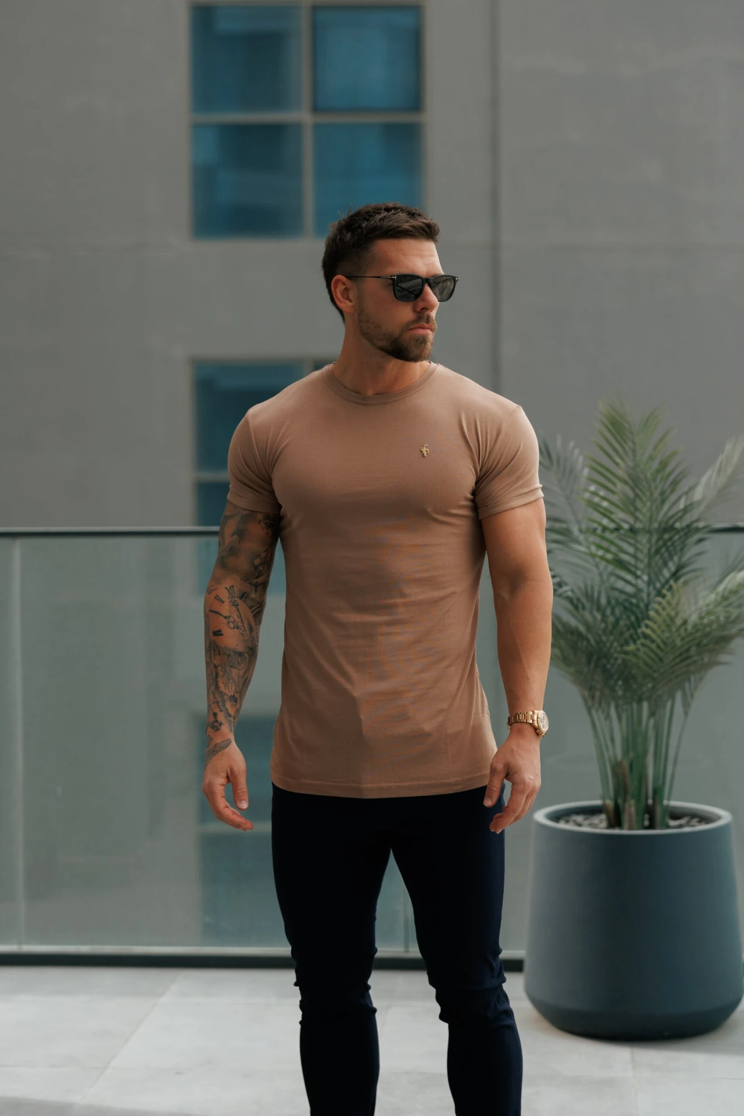 Father Sons Coffee / Gold Bamboo Crew T Shirt - FSH1217 - Image 6