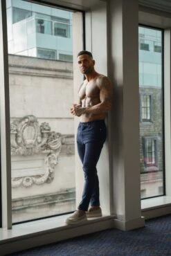 Father Sons Ultra Stretch Navy Relaxed Jeans - FSJEAN015