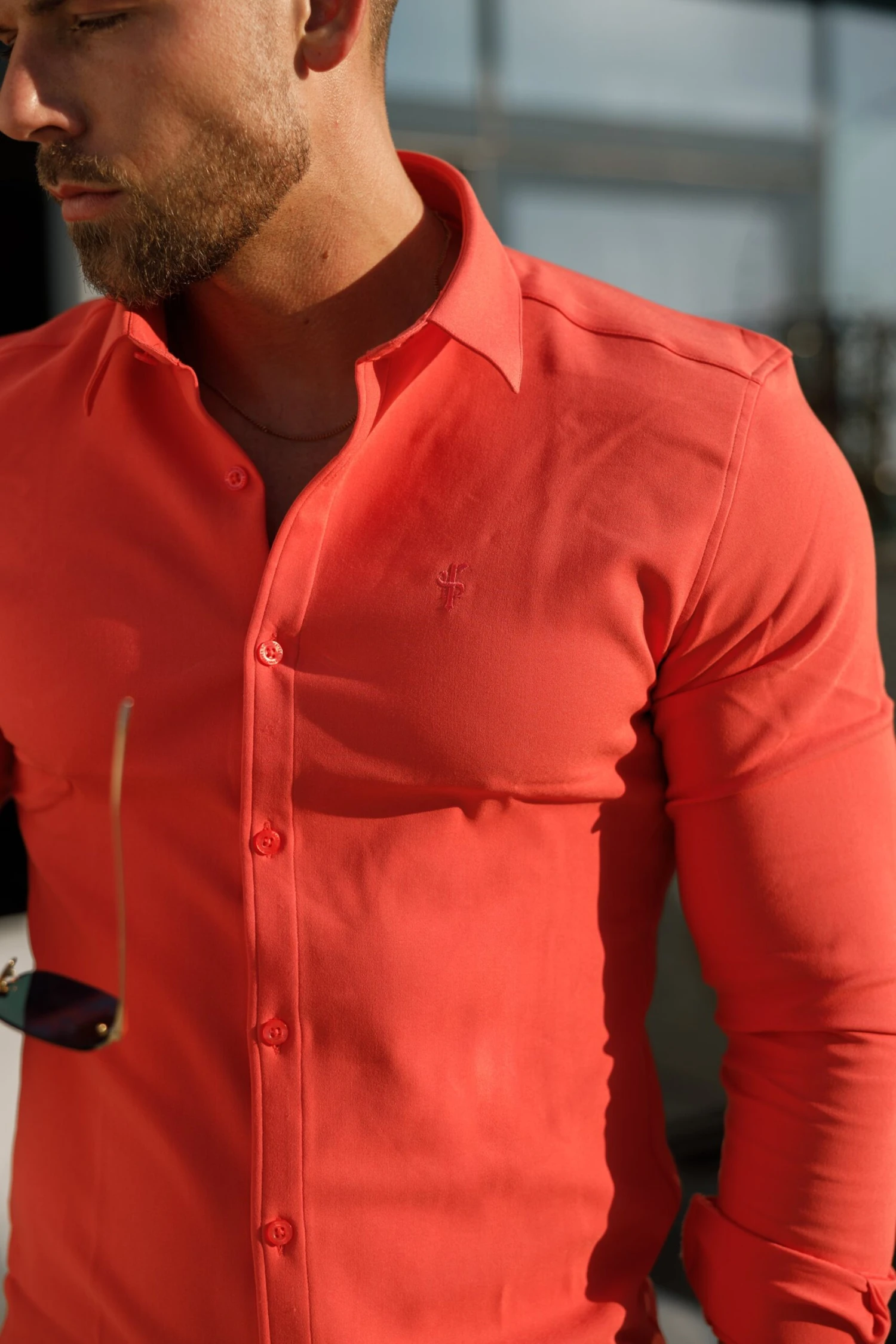 Father Sons Super Slim Scuba Coral Long Sleeve Stretch - FS1031 - Image 3