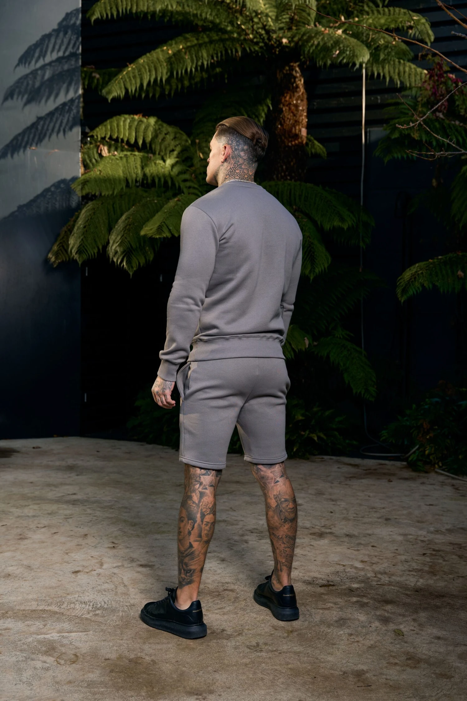 FS Plain Charcoal Shorts With FS Branding - FSH1205 - Image 3