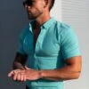 FS Super Slim SS New Mint Scuba With Button Down Collar - FS1117