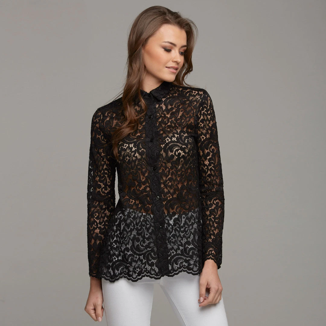 EVIE LACE BLACK OPEN BACK - CT033 - Image 4