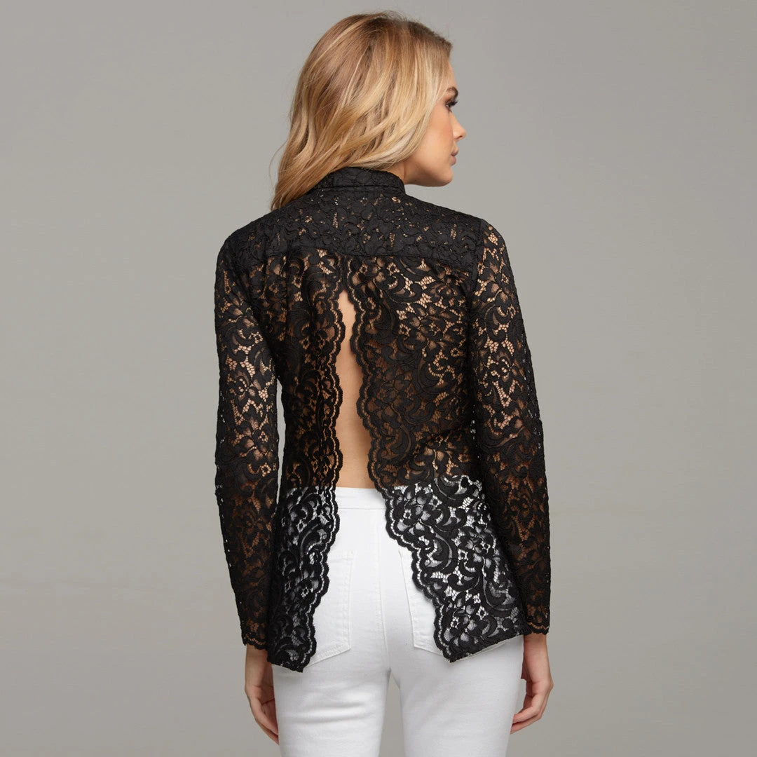 EVIE LACE BLACK OPEN BACK - CT033 - Image 6