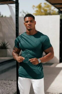 Father Sons Forest Green / Black Bamboo Crew T Shirt - FSH1213 (PRE ORDER 14TH JULY)