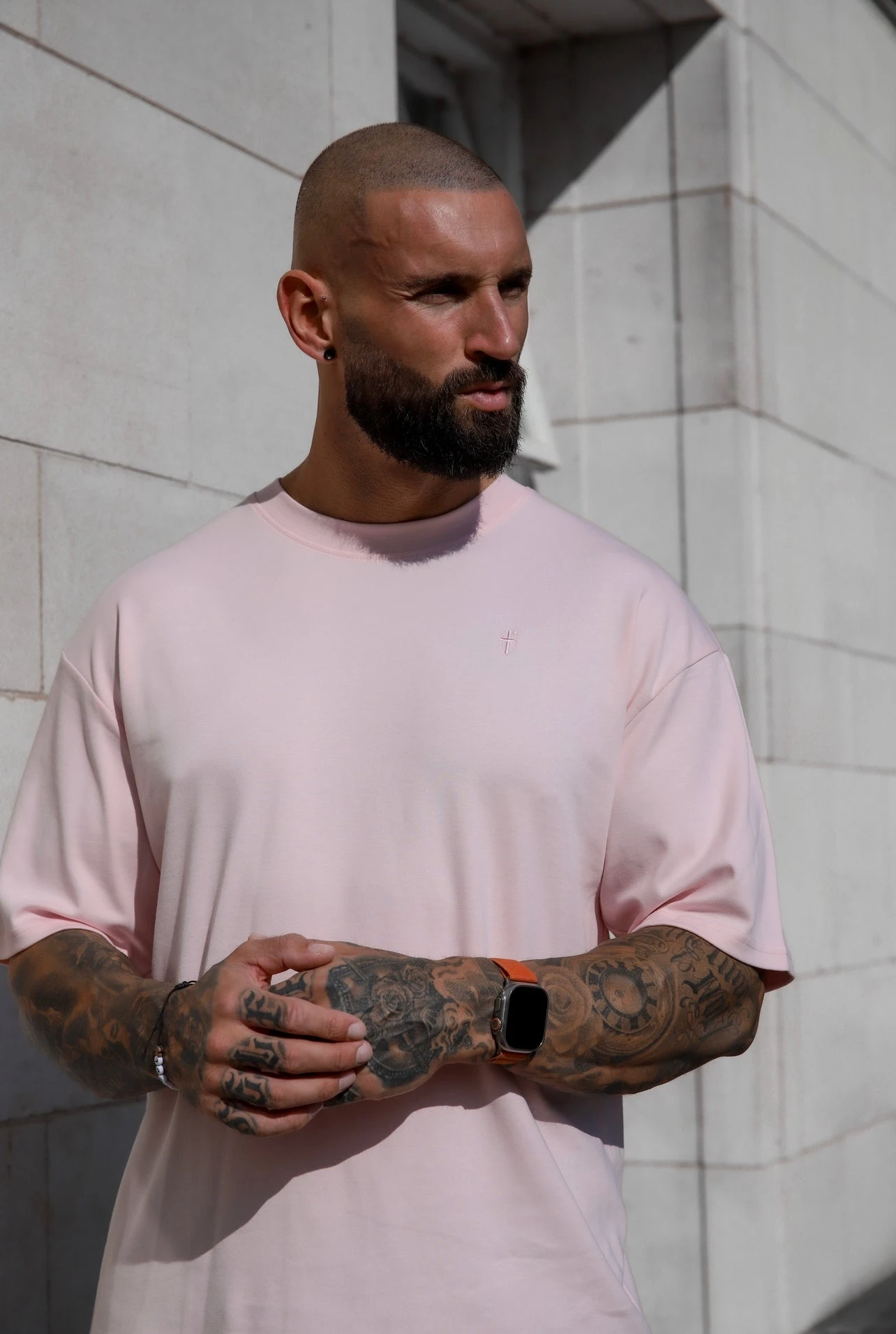 Father Sons Classic Pink Oversized Crew T Shirt - FSH870 - Image 4
