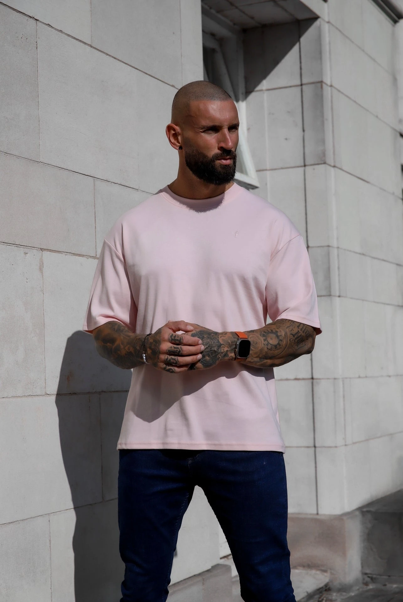 Father Sons Classic Pink Oversized Crew T Shirt - FSH870 - Image 6