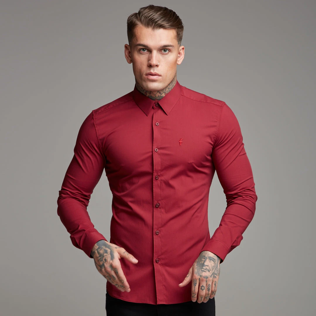 Father Sons Super Slim Stretch Classic Oxblood Red - FS141 - Image 4