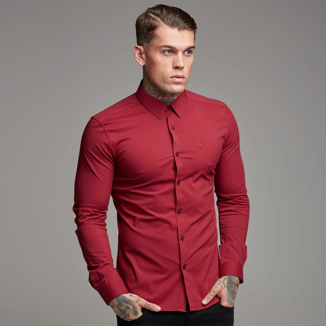 Father Sons Super Slim Stretch Classic Oxblood Red - FS141 - Image 14