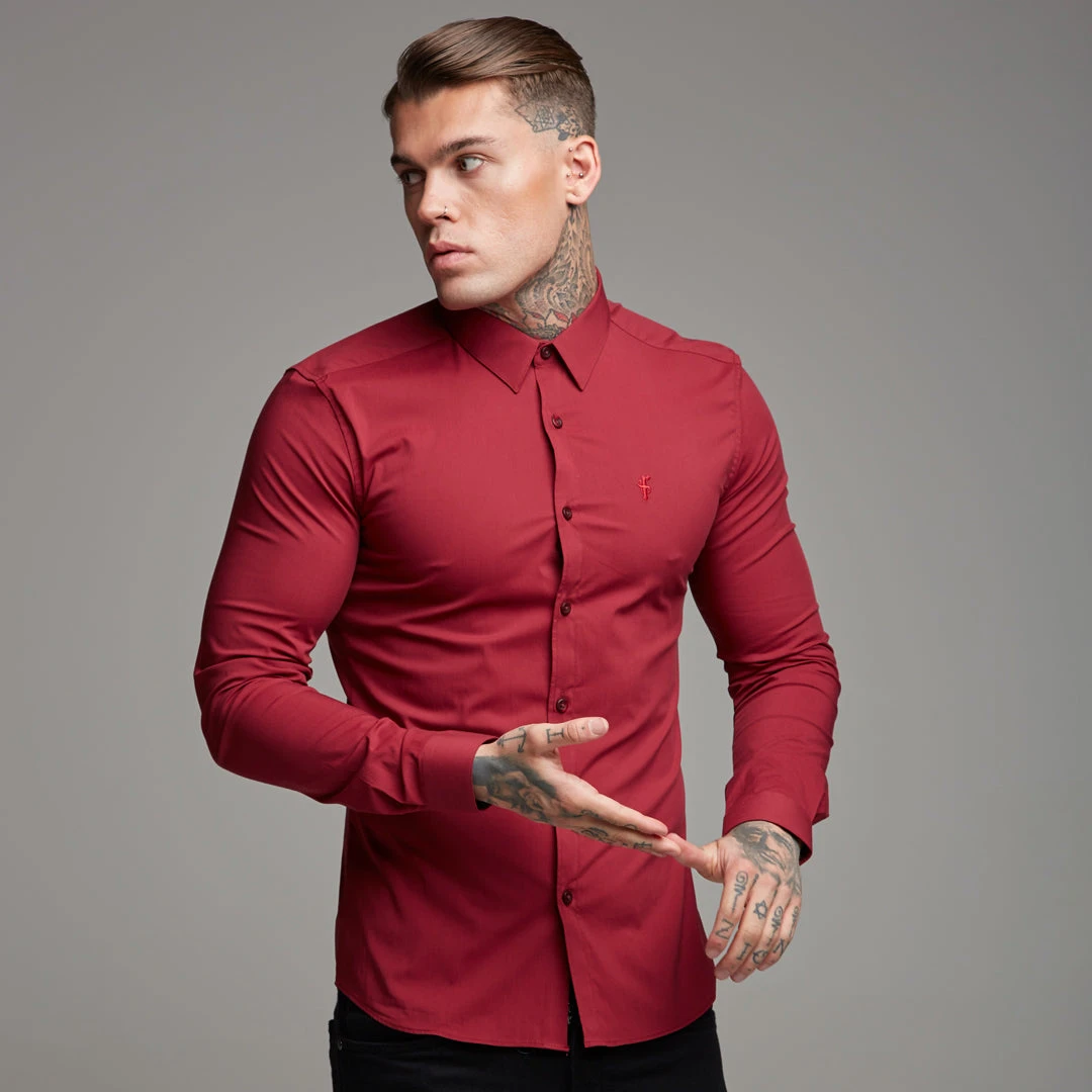 Father Sons Super Slim Stretch Classic Oxblood Red - FS141 - Image 5