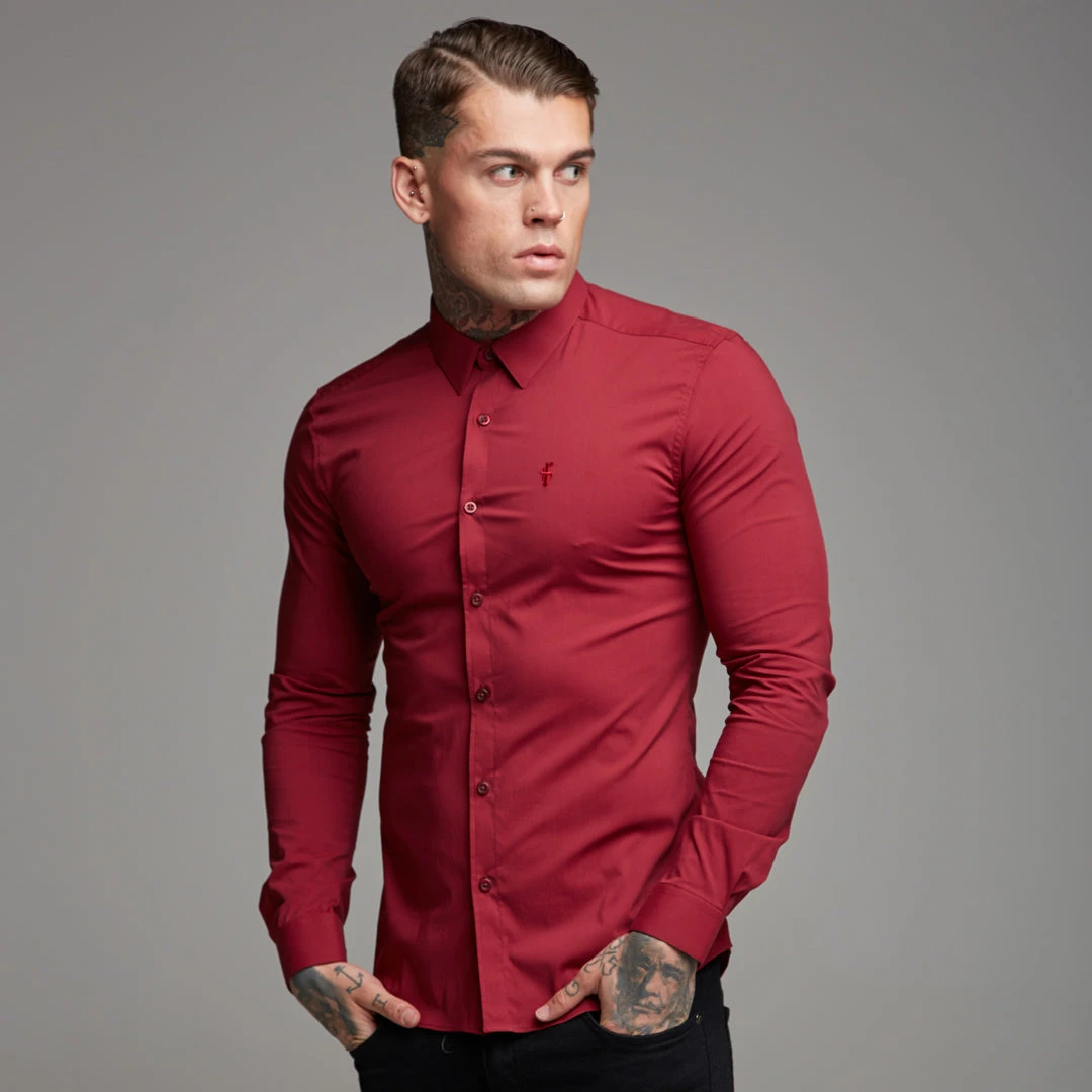 Father Sons Super Slim Stretch Classic Oxblood Red - FS141 - Image 11