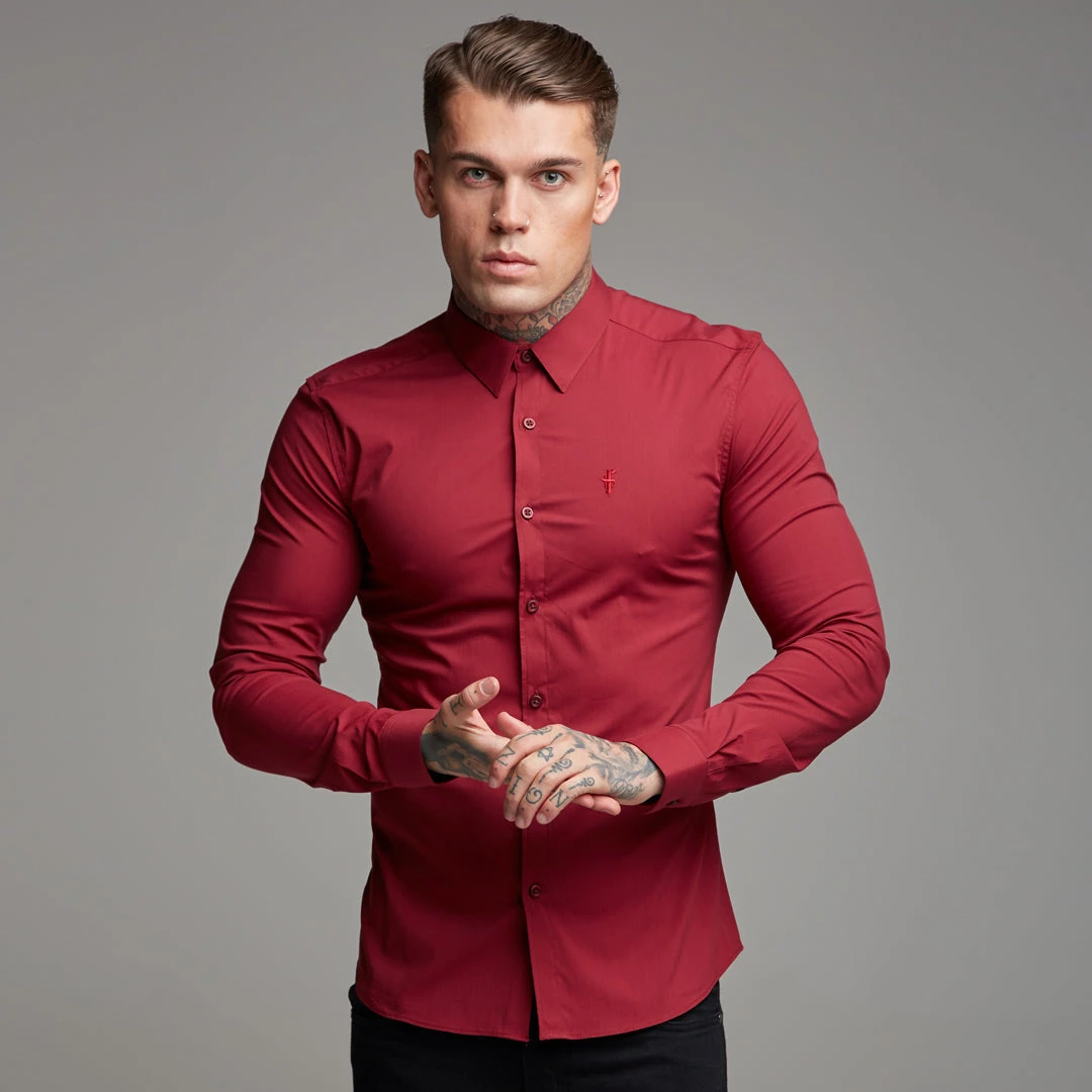 Father Sons Super Slim Stretch Classic Oxblood Red - FS141 - Image 10