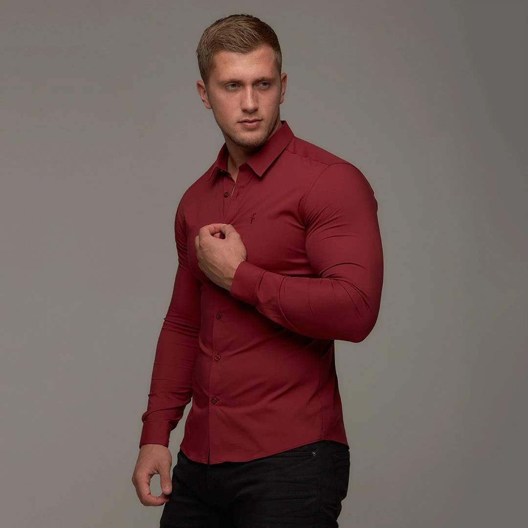 Father Sons Super Slim Stretch Classic Oxblood Red - FS141 - Image 17