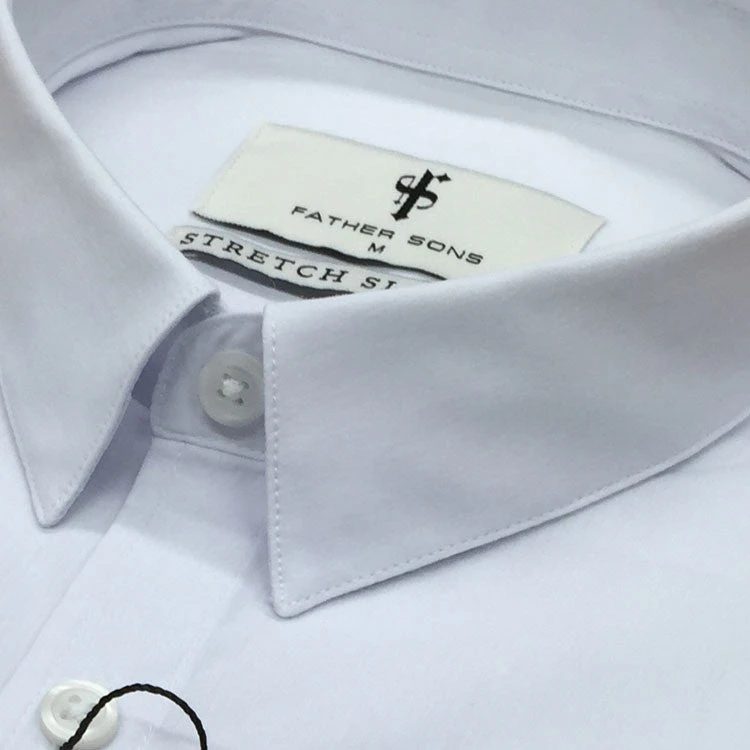 Father Sons Super Slim Stretch Classic White Short Sleeve - FS126 - Image 18