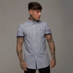 Father Sons Classic Navy White Stripe Short Sleeve - FS247 (LAST CHANCE)