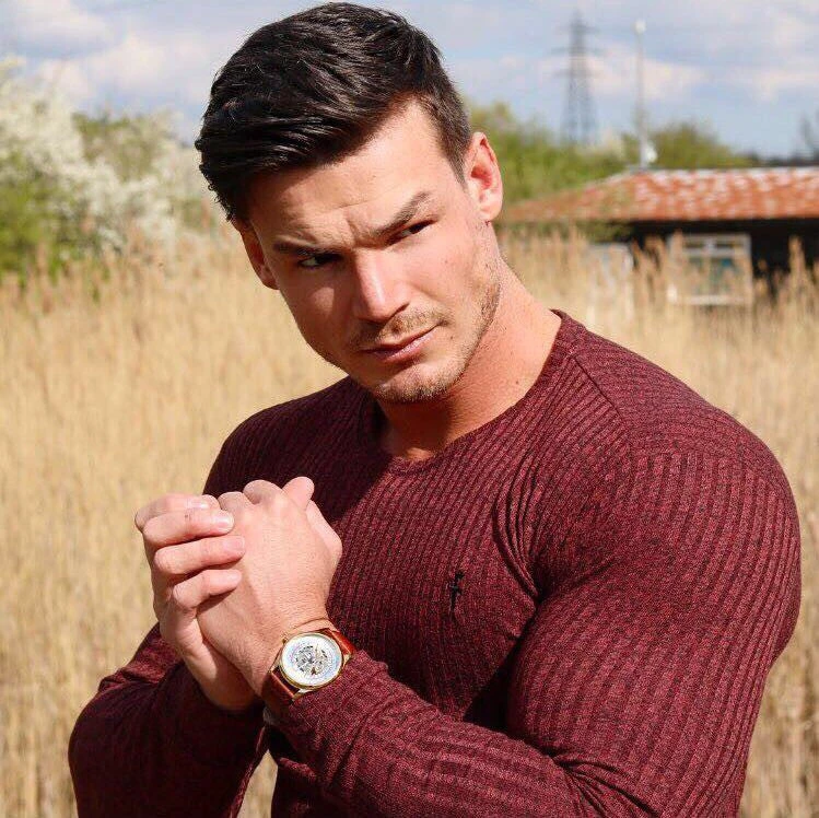 Father Sons Classic Burgundy Ribbed Knit Super Slim Crew - FSH113 - Image 4