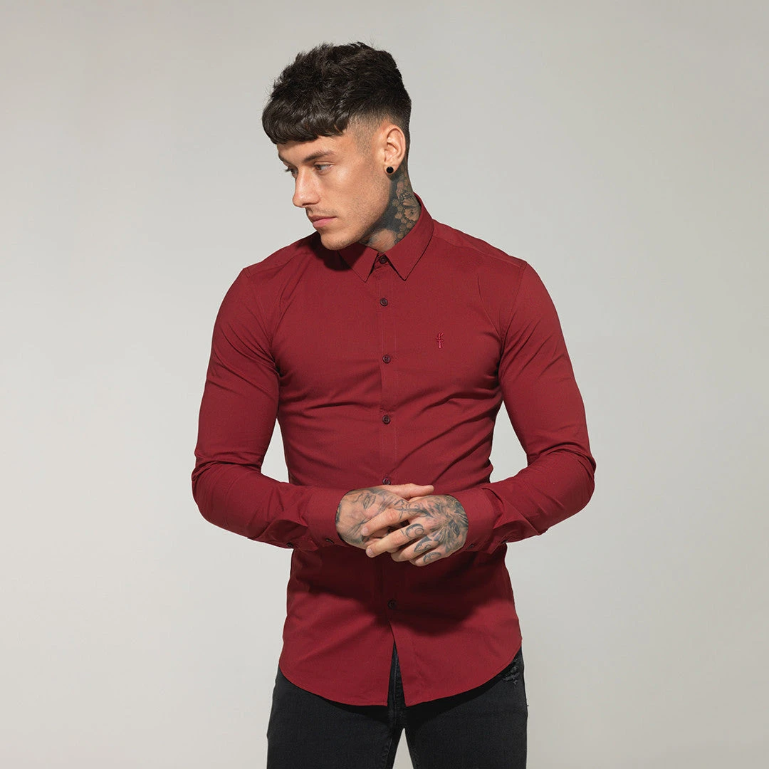 Father Sons Super Slim Stretch Classic Oxblood Red - FS141 - Image 15