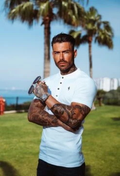 Father Sons Classic White Polo Shirt - FSH047 (PRE ORDER 11TH JULY)