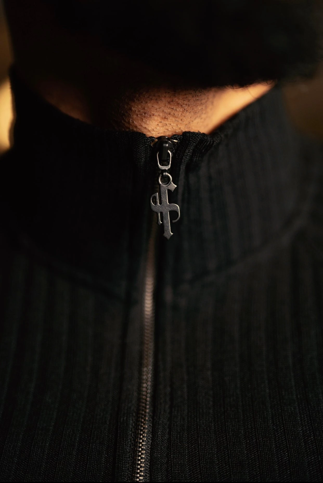 Father Sons Classic Black Ribbed Zip Funnel Neck Raglan Short Sleeve Crew - FSH729 - Image 15