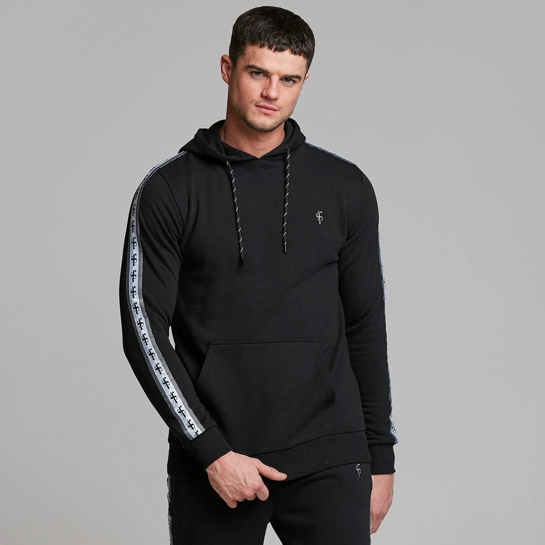 Father Sons Tapered Black Hoodie Top - FSM001 (LAST CHANCE) - Image 2