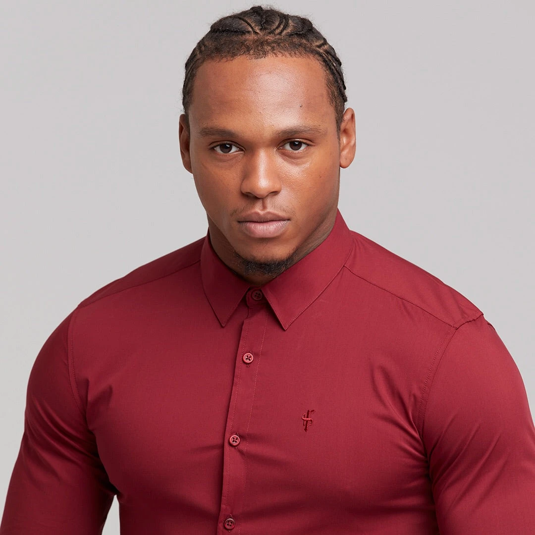 Father Sons Super Slim Stretch Classic Oxblood Red - FS141 - Image 7