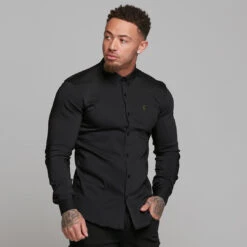 Father Sons Super Slim Ultra Stretch Classic Black (Khaki Embroidery) - FS480