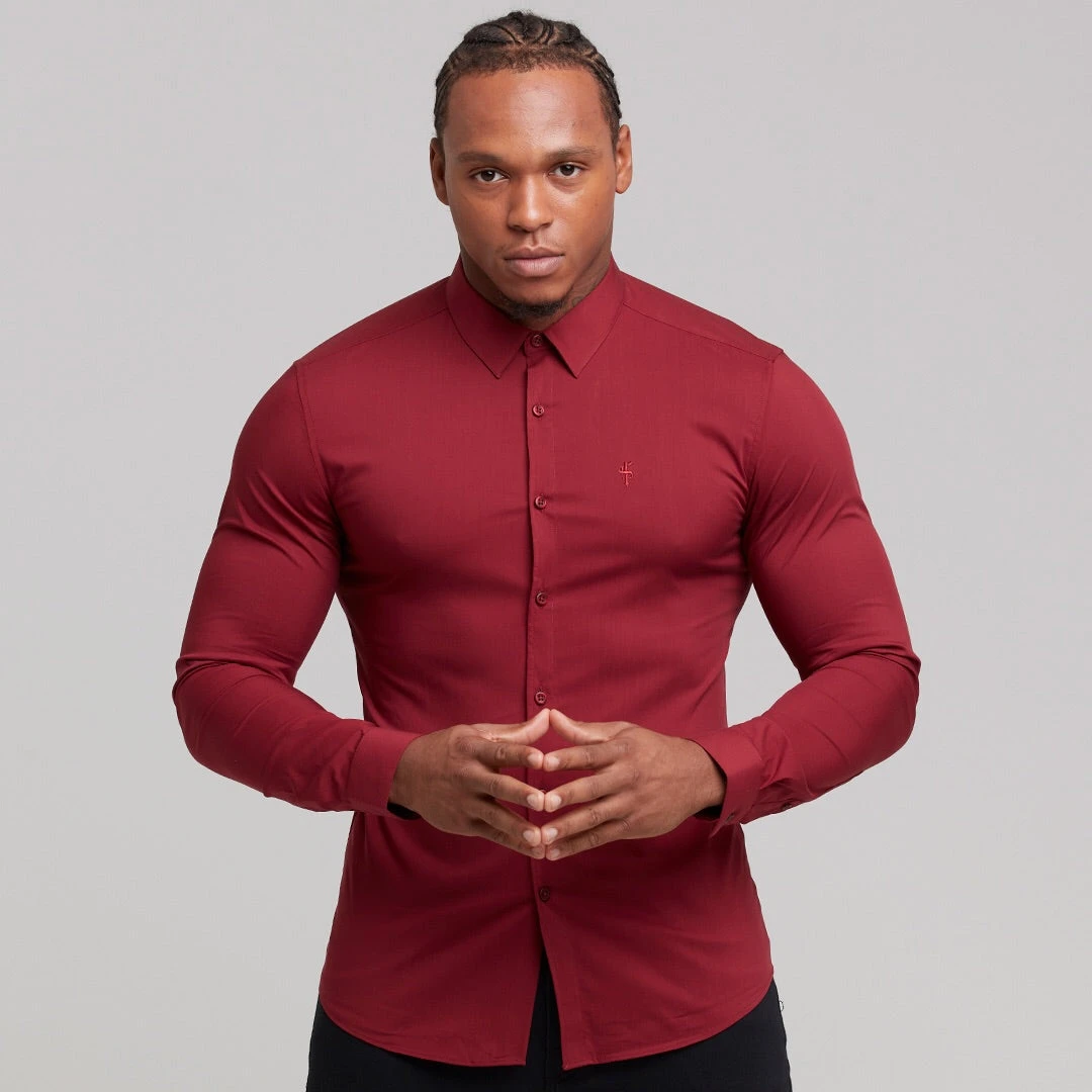 Father Sons Super Slim Stretch Classic Oxblood Red - FS141 - Image 6