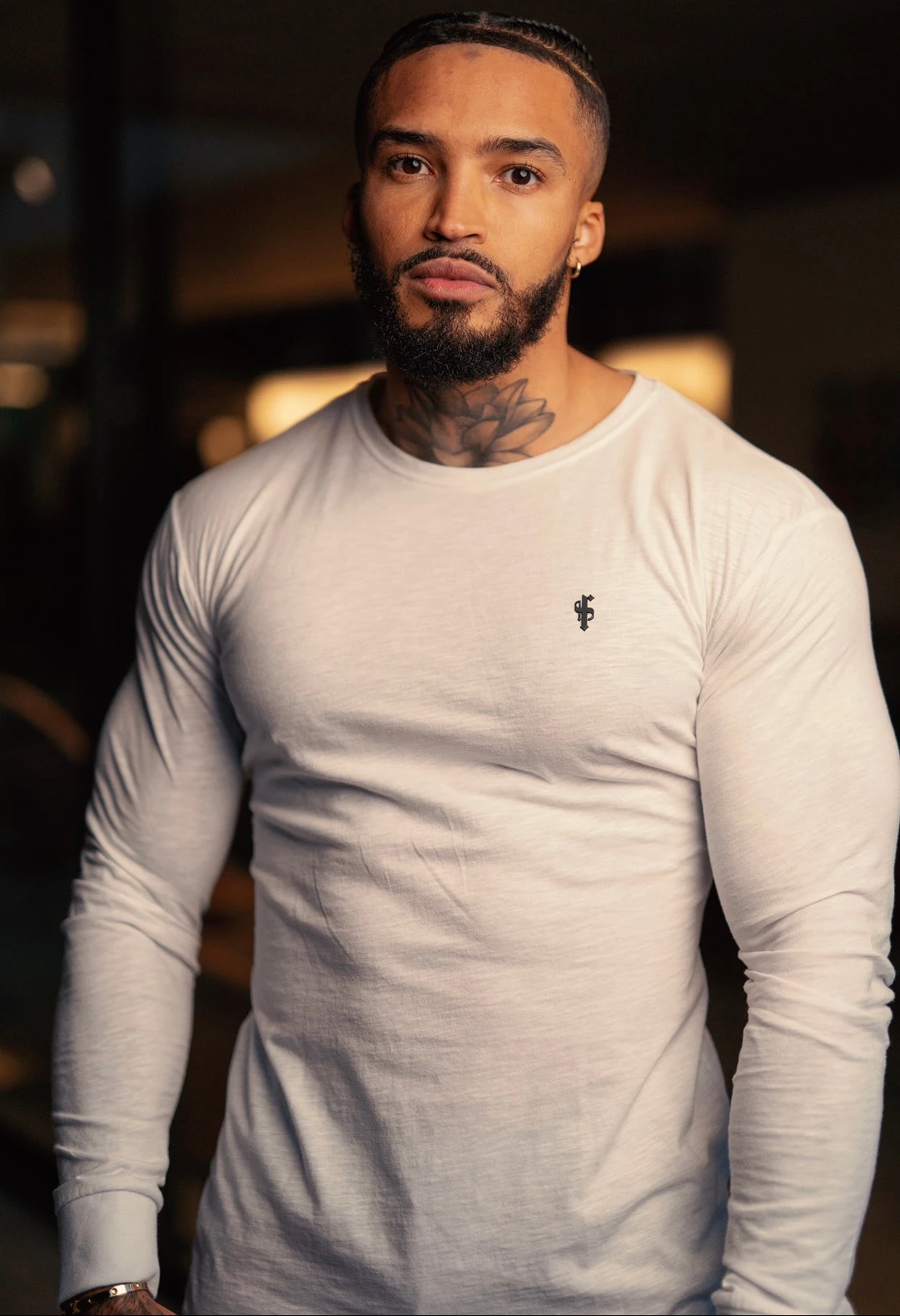 Father Sons White Slub Crew Long Sleeve With Cuff - FSH727 - Image 5