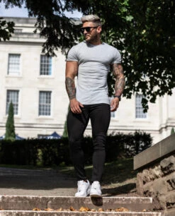 Father Sons Silver Grey Slub Crew Short Sleeve - FSH689