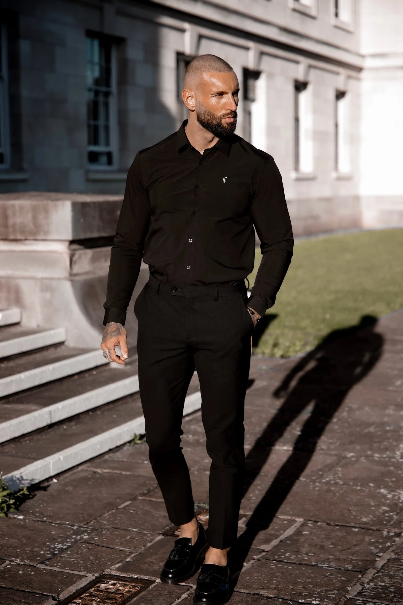 Father Sons Boxy Stretch Black Long Sleeve - FSBOXY898 - Image 5