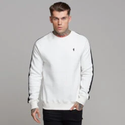 Father Sons Classic Off White With Black Stripes Jumper - FSH258 (LAST CHANCE)