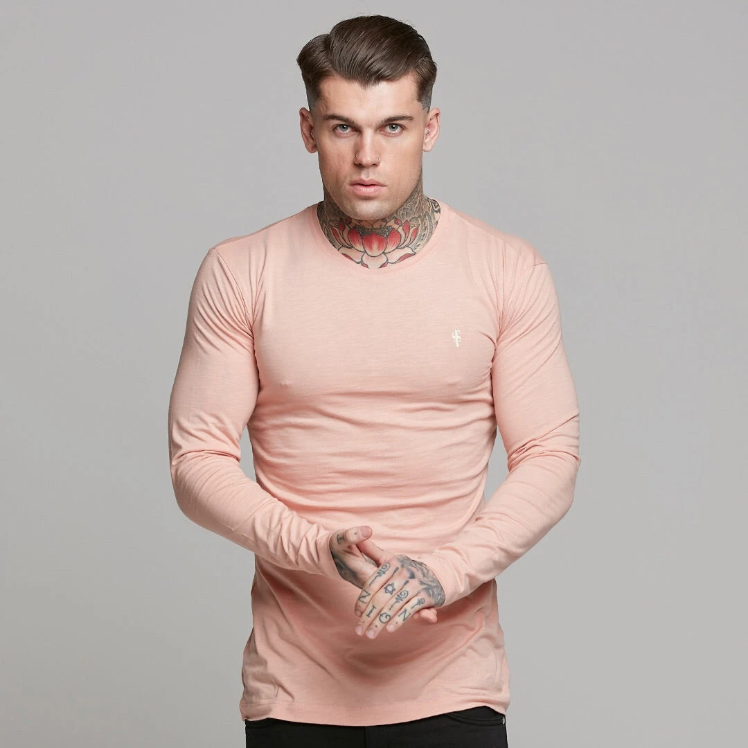 Father Sons Peach Long Sleeve Slub Crew - FSH325 - Image 8
