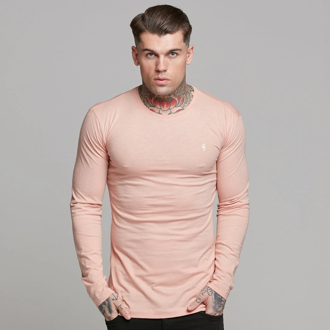 Father Sons Peach Long Sleeve Slub Crew - FSH325 - Image 7