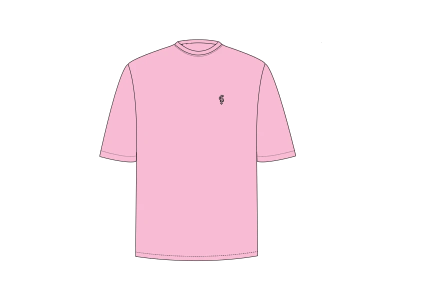 Father Sons Classic Pink Oversized Crew T Shirt - FSH870 - Image 7